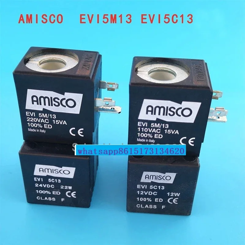 Original AMISCO EVI5M/13 AC220V EVI 5M/13 Solenoid Valve Coil   EVI 5C13 DC24V EVI5C13 Inner Aperture：13MM Height：40MM