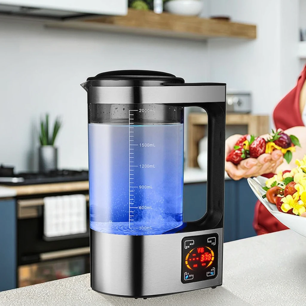 

Лидер продаж: Умный настольный портативный электролизер для воды с сенсорным экраном, технология PEM SPE, 2 л, 2000 ppb. Цена.