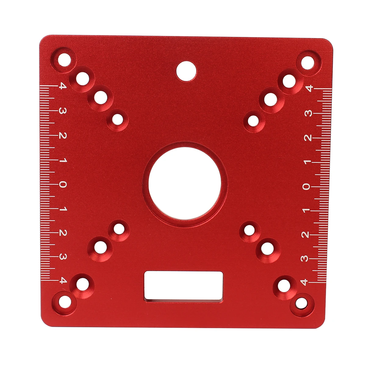 Aluminium Router Table Insert Plate, Mini Square Woodworking Benches Router Flip Plate, Multifunctional Trimming Engraving Table