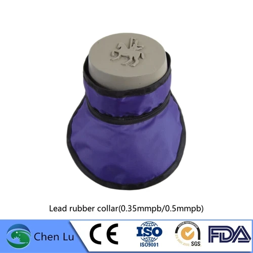 Collar protector de rayos X genuino para adultos, collar de bajada de hospital, planta de energía nuclear, protección contra la radiación nuclear, collar de plomo de 0,35/0,5 mmpb