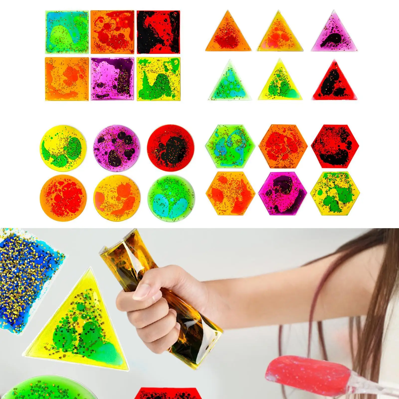 

Сенсорные гелевые игрушки-жидкости из мягкого ТПУ: развивающая игрушка-антистресс для сенсорных игр детей