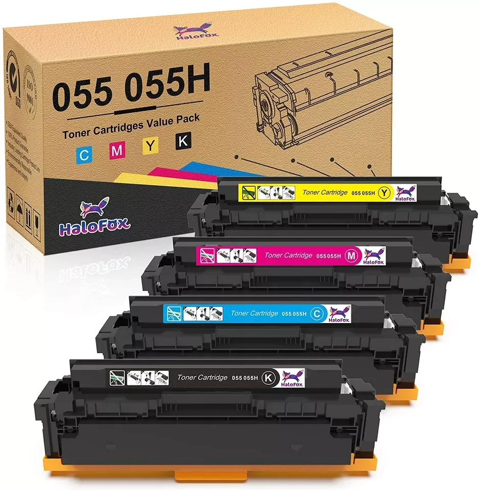 

4× Toner w/Chip for Canon 055 imageClASS MF741Cdw MF745Cdw MF740 series LBP660C