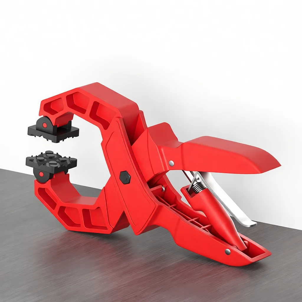 Woodworking Spring Clamp A Shape Clip Red Plastic Hand Tool Heavy Duty Fastening Fixture DIY Craft Professional Carpentry Gadget