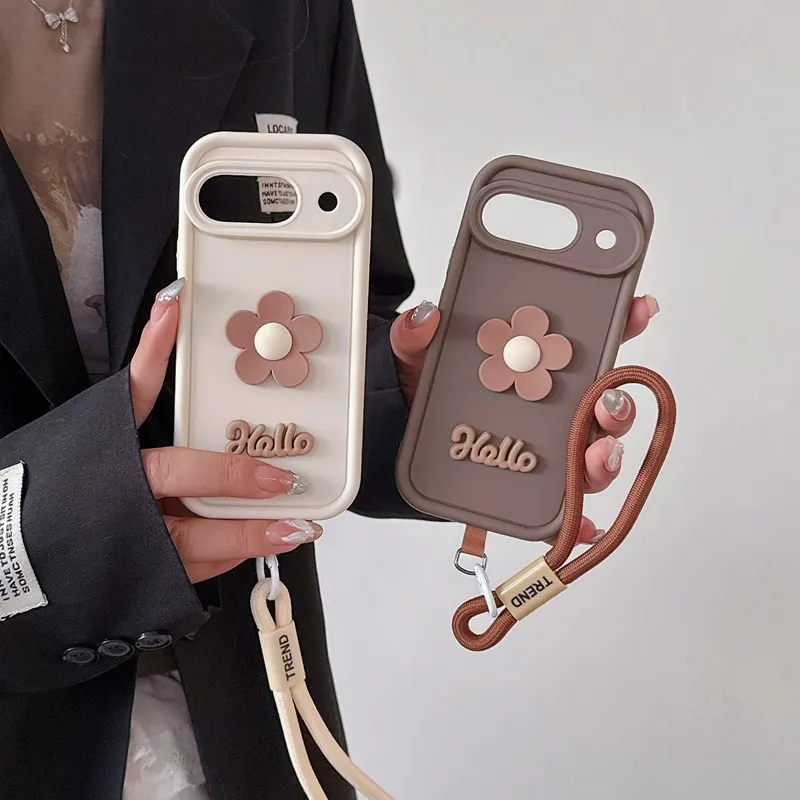 Casing Ponsel Tali Bunga untuk OPPO A5X A5 Pro A60 4G 5G OPPO Reno 14 Pro 14F 8T 8Z 7Z Realme 14T 14 C71 Penutup Tali Silikon Lembut