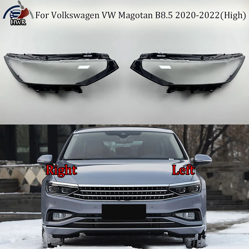 

For Volkswagen VW Magotan B8.5 2020 2021 2022 (High) Headlight Shell Lampshade Headlamp Cover Lamp Transparent Plexiglass