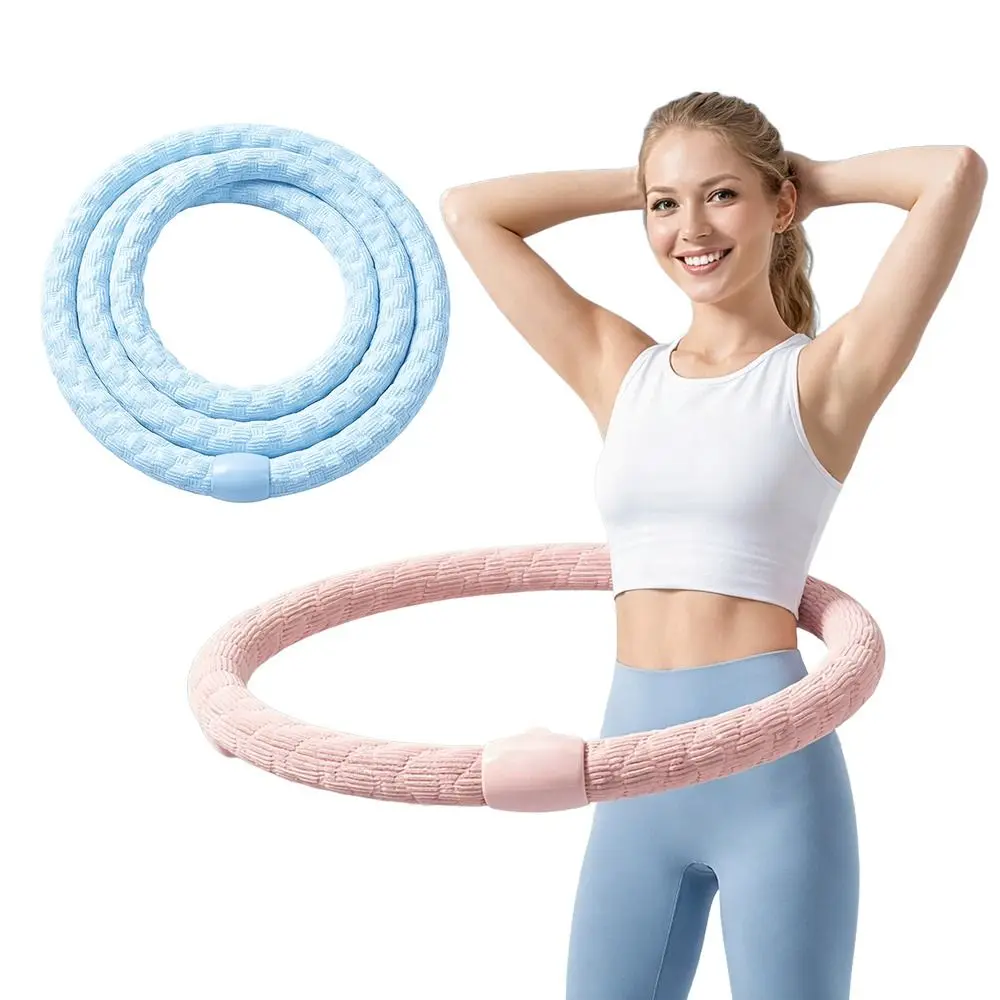 New Foldable Spring Tube Yoga Circle Soft Burning Fat Yoga Hoop Ice Sensation Bounce Fitness Waist Trainer Aerobics Training