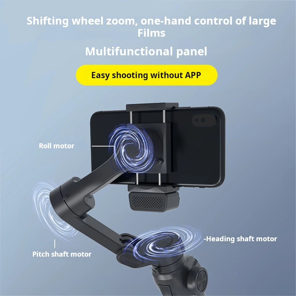 

L9 Portable 3 Axis Lightweight Intelligent Phone Gimbal Stabilizer Perfect for Vlogging Live Broadcasting and Photo Shooting