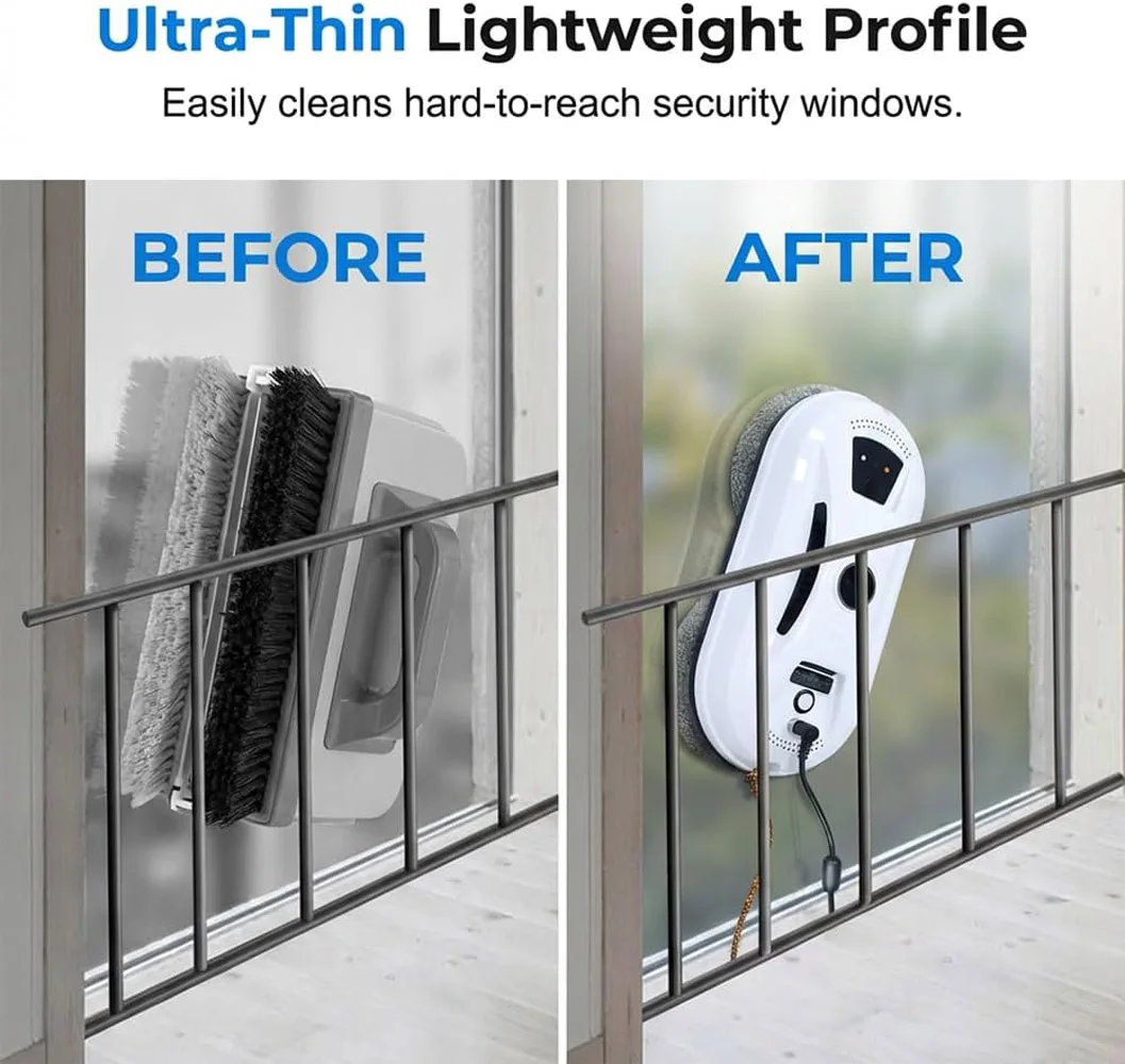 Automatic Smart Window Cleaning Robot, Edge Detection & Anti-Drop Protection, Automatic Window Cleaning Robot for Glass Mirror