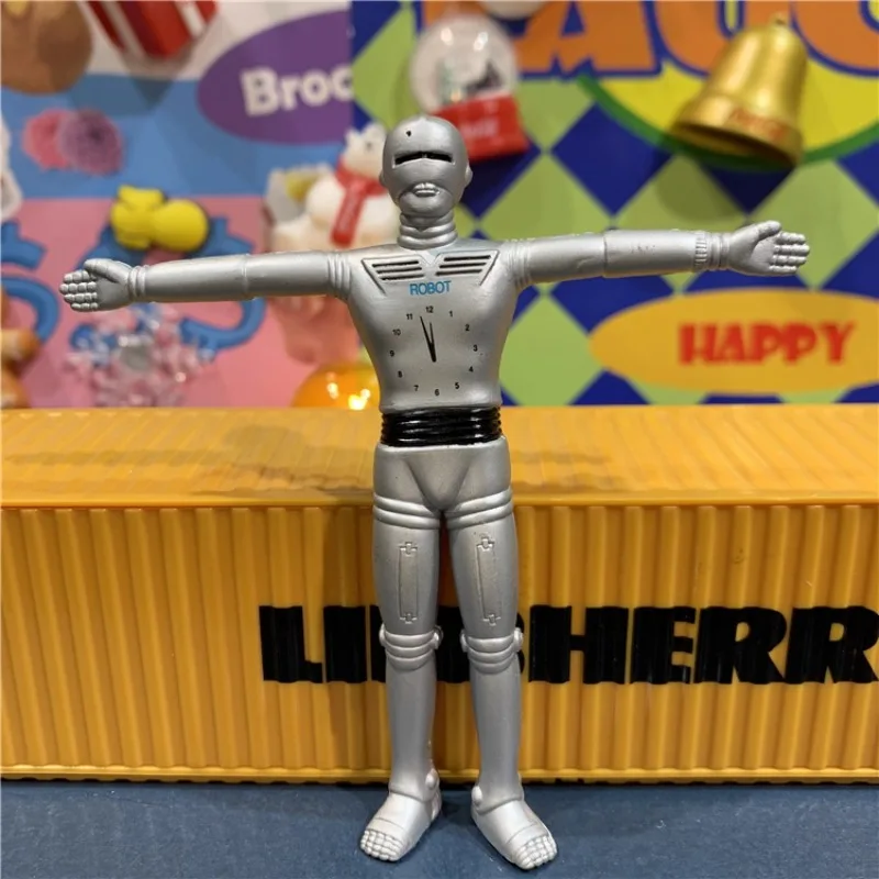 Robot Figure Clock Droid Iron Wire Figurine Doll Ornaments Accessories Collection Toy