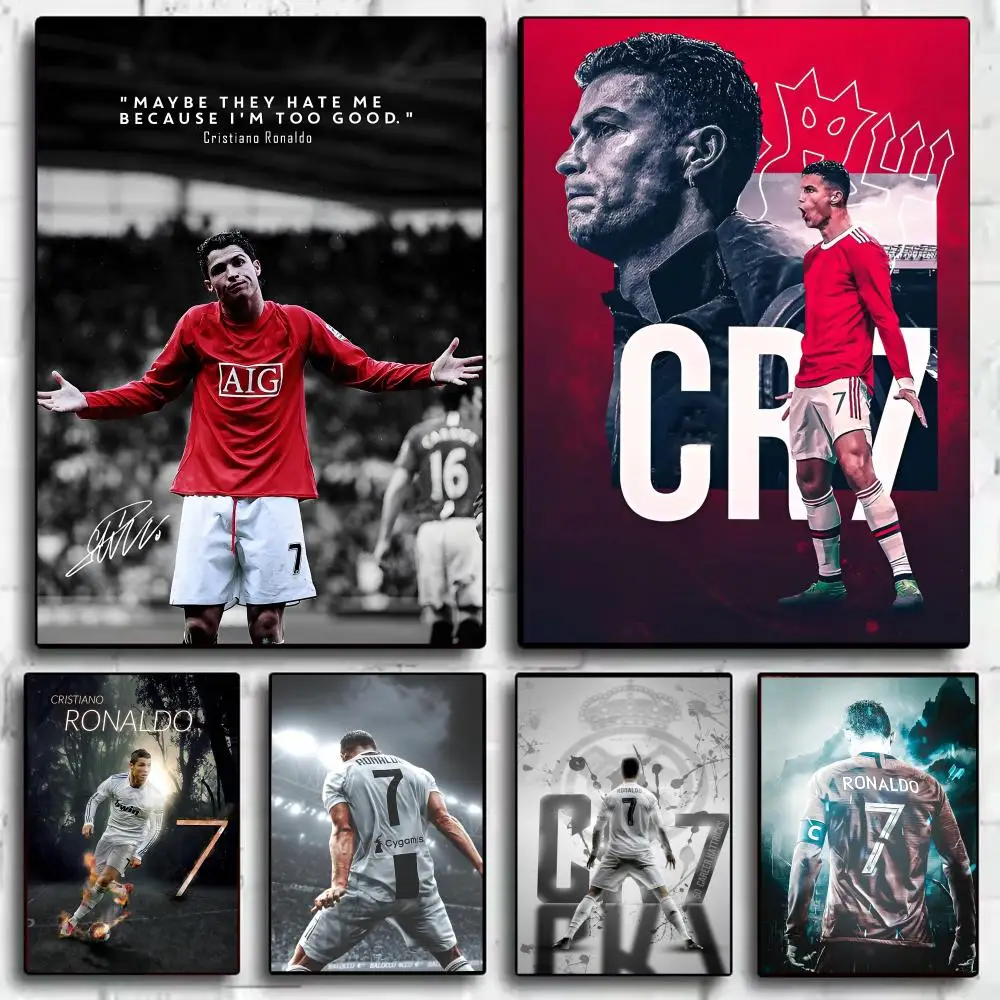 Pôster R-Ronaldo HD, adesivos de parede autoadesivos, pintura mural | Decalques para quarto e sala de estar | Presente de decoração para casa
