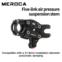 MEROCA 5-Link Pneumatic Shock Absorbing Stem - Aluminum Alloy Adjustable Suspension (20MM Travel) for Mountain, Road & Gravel Bi