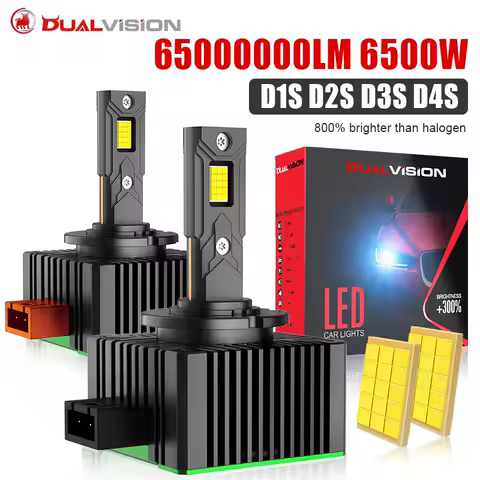 D1S D3S LED Headlight Canbus 6500W 65000000LM D4S D2S D8S Auto Bulbs Two-sided D1R D2R D3R D4R Car Lamp Xenon HID 6000K 12V 24V