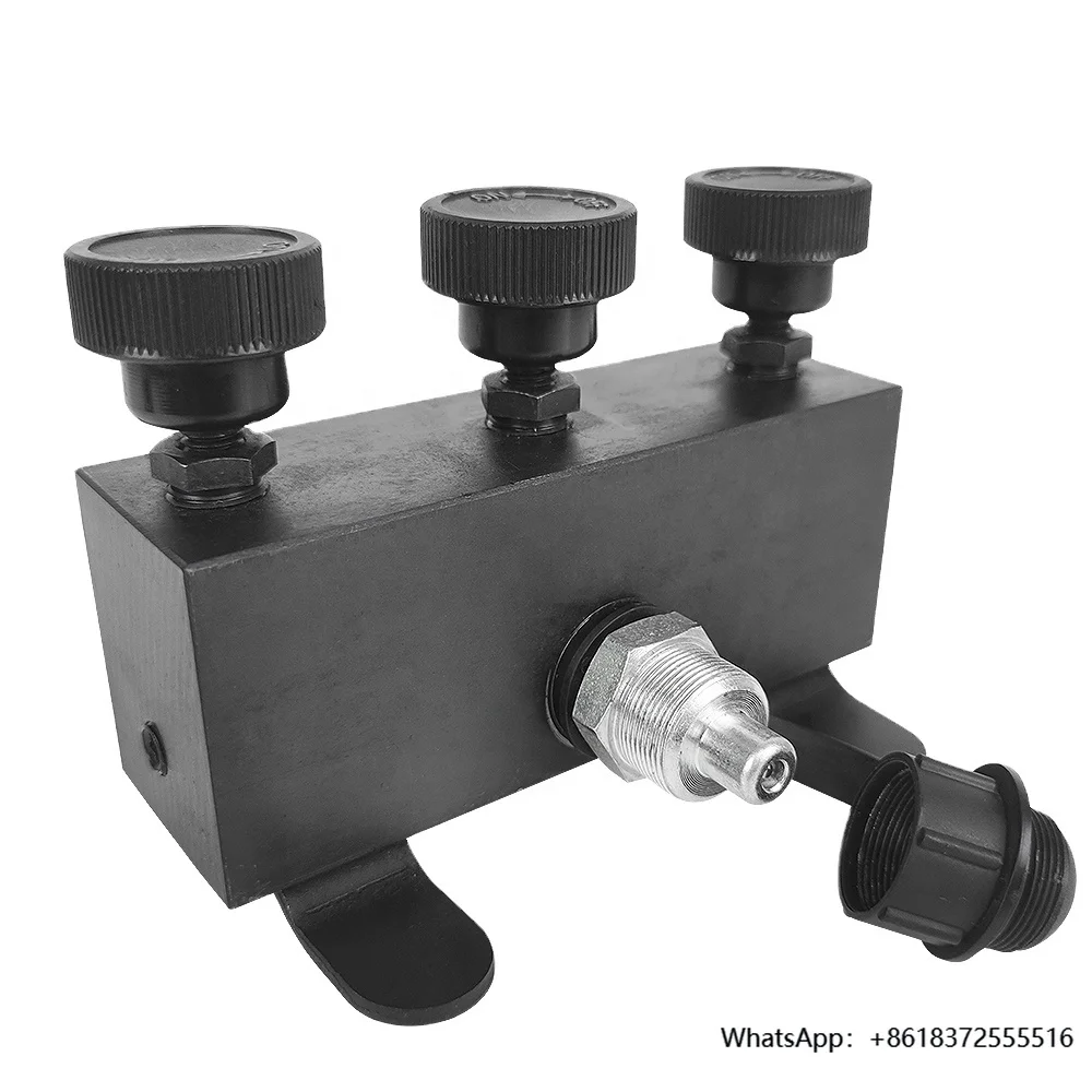 

daThree Way Manifold Valve ZG 3/8 Male Coupler Distributor Valve