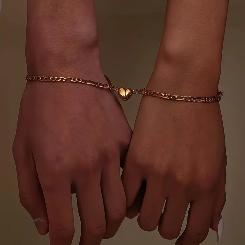 

Women's Elegant Stainless Steel Bracelet Set 2 Pieces - Perfect for Daily Wear and Gifting