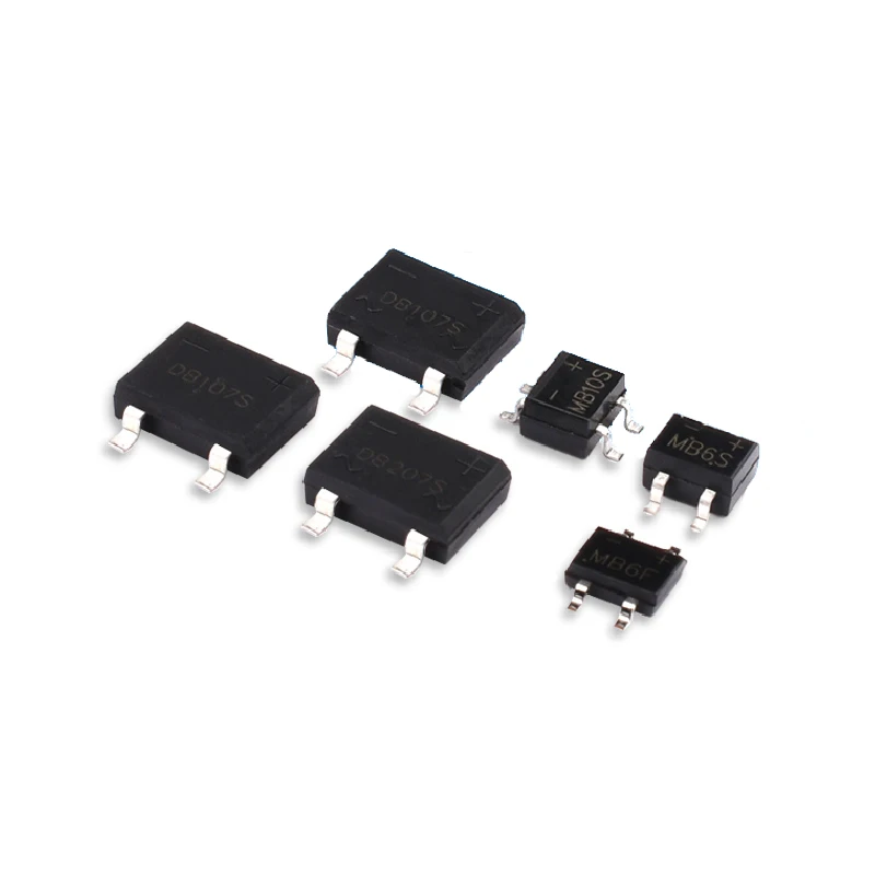50PCS MB10F MB6F MB10S MB6S DB107S DB207S SMD brückengleichrichter
