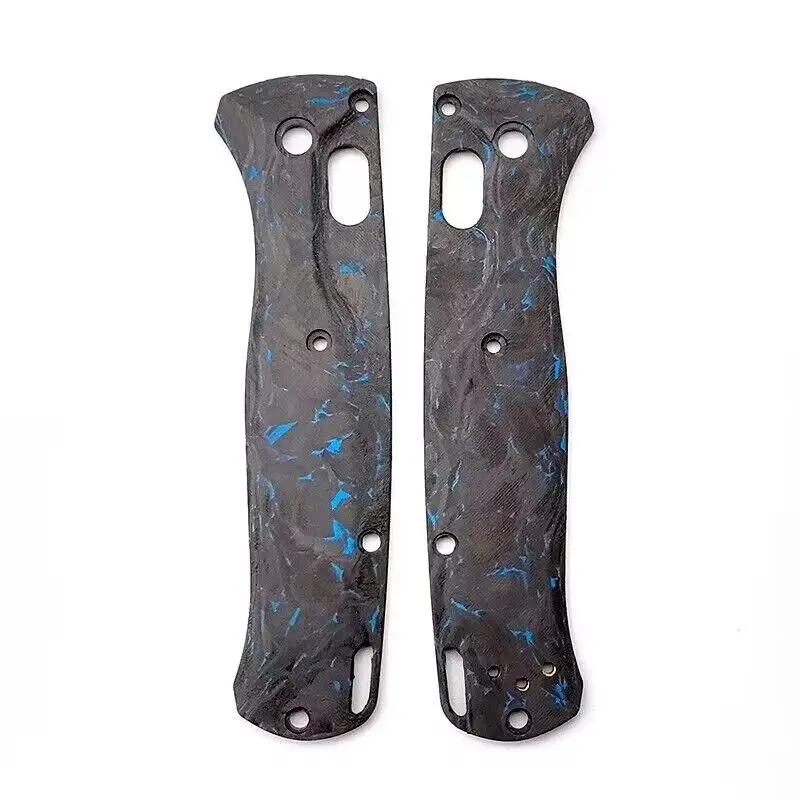 1 Pair Custom Made DIY Full 3K Carbon Fiber Material Knife Handle Scale For Benchmade Bugout 535 Knives Accessories