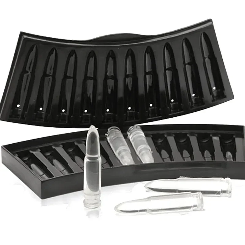 

Gun Bullet Skull Ice Cube Maker DIY Bullet Ice Cube Tray Chocolate Mold Home Bar Accessories Whiskey Wine Ice Cream Tool