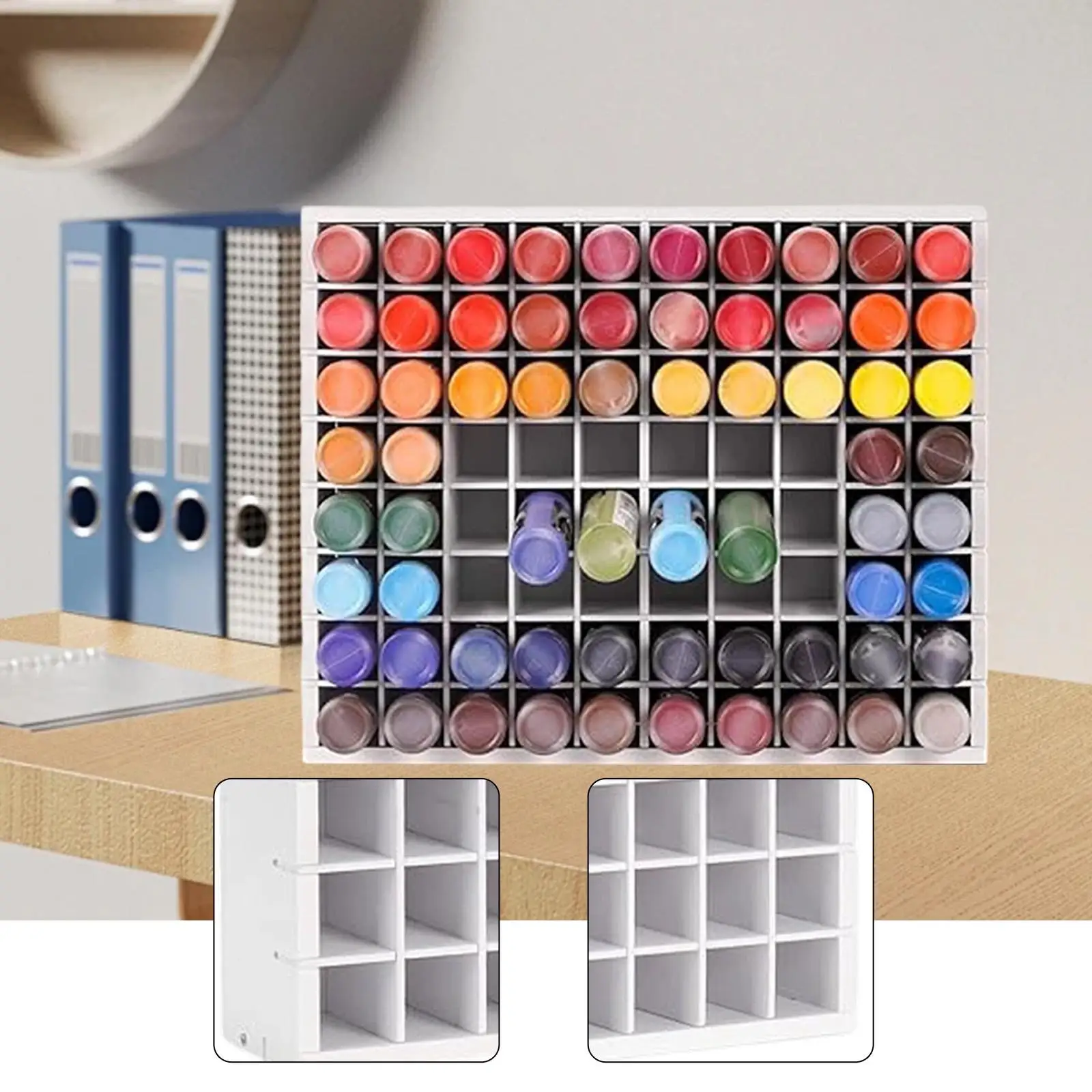 Craft Paint Storage Organizer, Large Capacity DIY Craft Paint Storage Holder, Pigment Shelf Paint Bottle Storage Rack