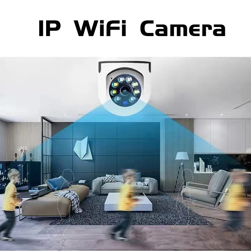 2.4G E27 Bulb Security Monitor Cam Wireless Automatic Human Tracking Night Vision Full Colour Surveillance Camera