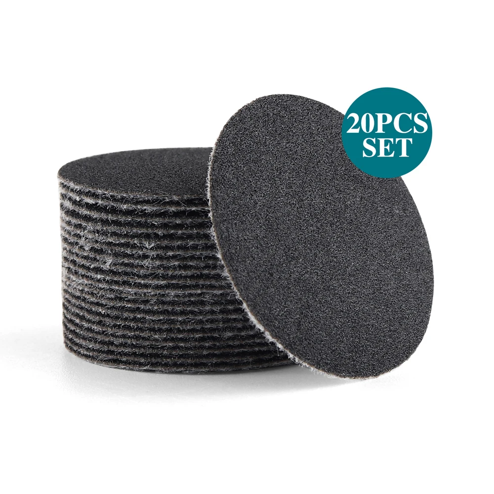 20pcs/set Medium-Grit Sandpaper Sanding Disks 1.25inch Using with Mini Ink Blending Tool for DIY Scrapbooking Paper Crafting
