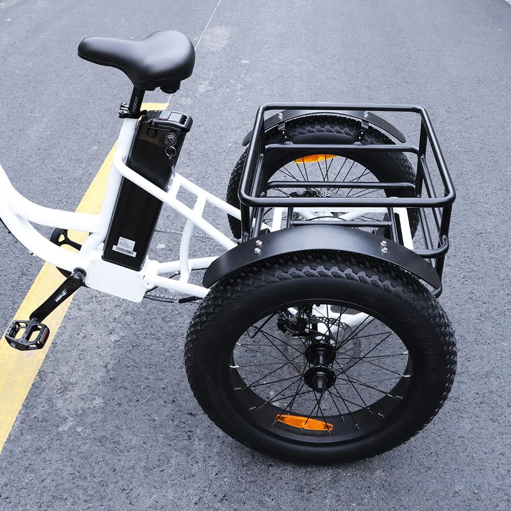 China Factory New Design Direct Sale Electric Tricycles 500W 48V 15Ah Family Multi-Mode 3 Wheel Electric Tricycle