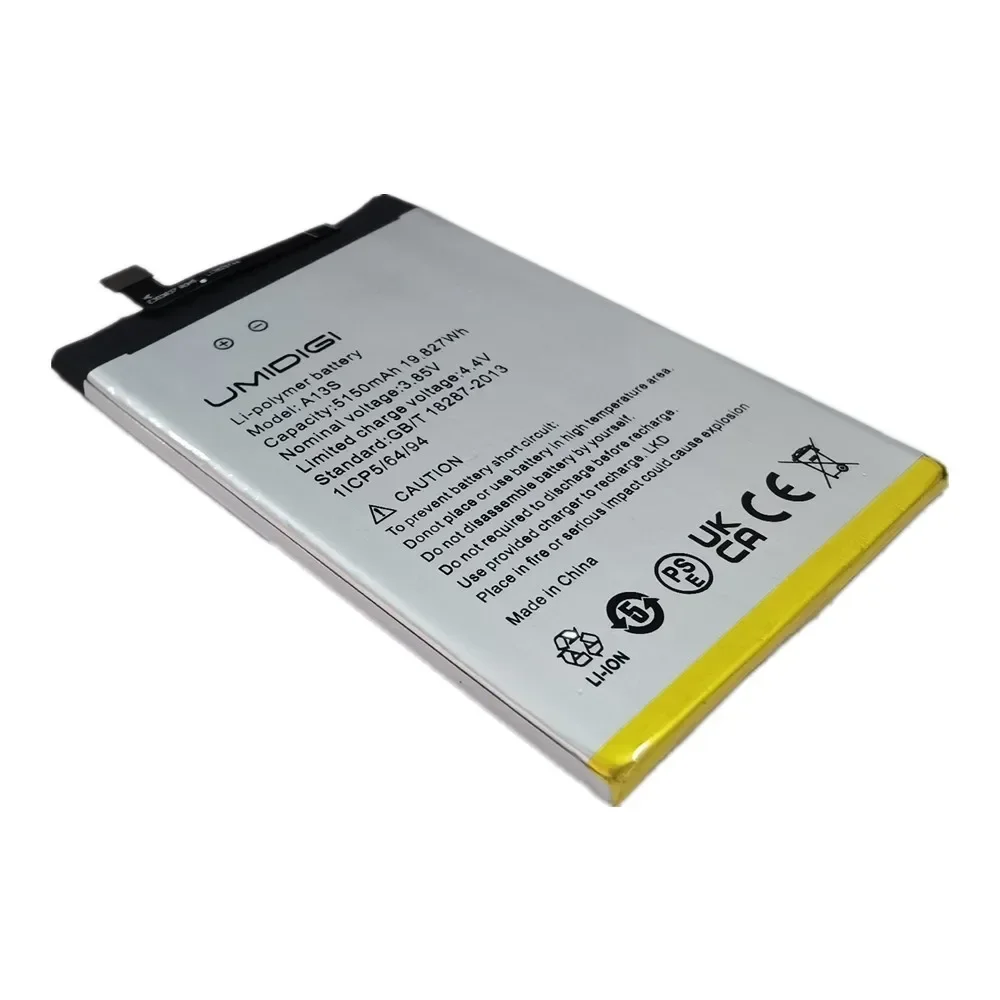 2024 Years 5150mAh 100% Original Phone Battery For UMI Umidigi A13 A13S / A13 Pro F3 F3S F3SE Phone Battery Bateria + Tools