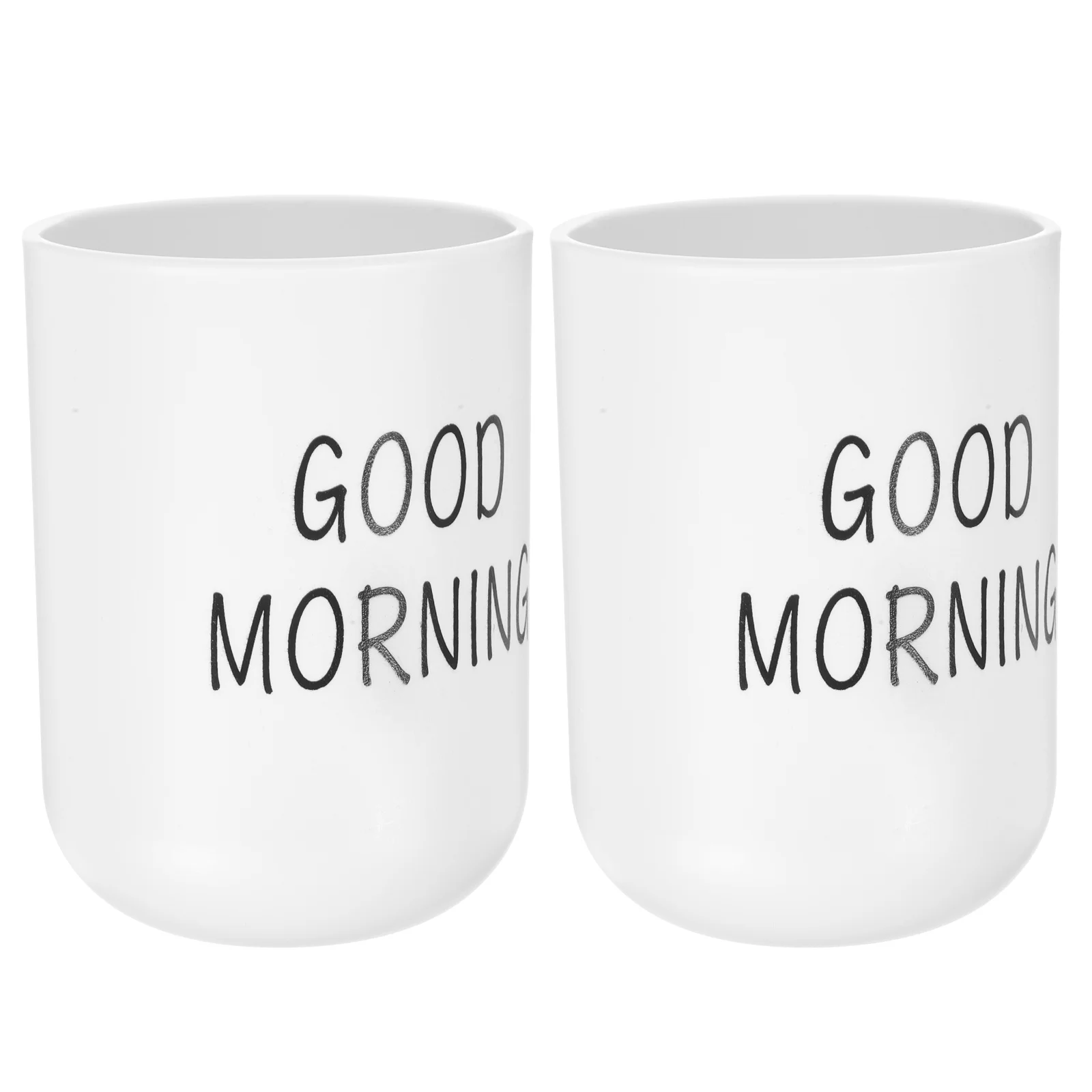 2 قطعة أكواب فرشاة الأسنان مادة Pp أكواب الحمام السلس قابلة لإعادة الاستخدام بهلوان بلاستيكي لحامل فرشاة الأسنان كوب الشرب السفر المنزلي