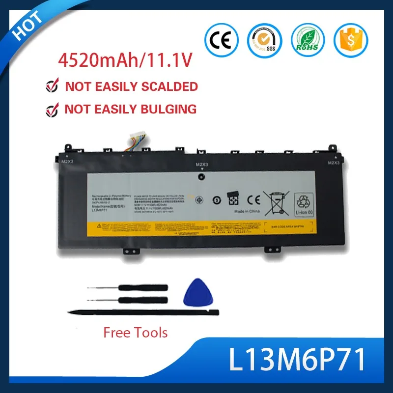 L13M6P71 L13S6P71 Battery For Lenovo Yoga 2 13 Internal Notebook Battery 11.1V 50Wh