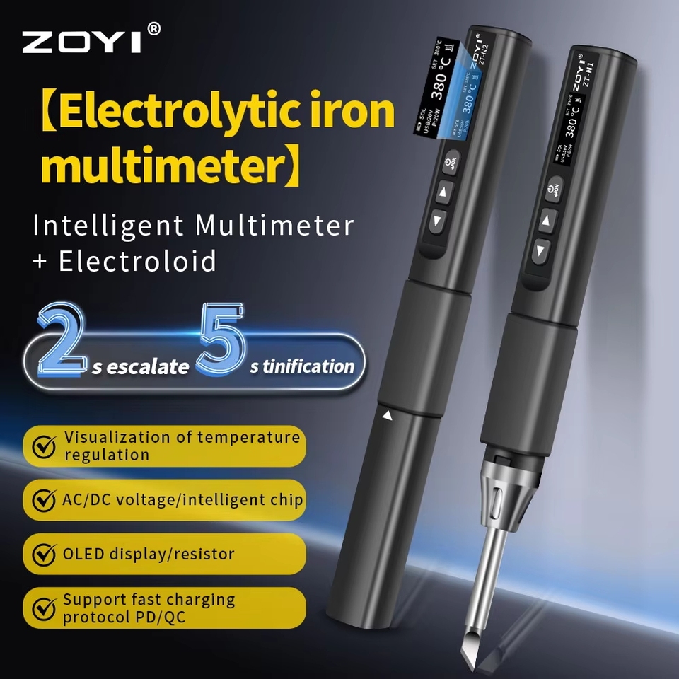  ZOYI ZT-n1 96W Smart Soldering Iron Constant Temperature Welding Pen Electrician Portable High Power Welding Tool for Repair 