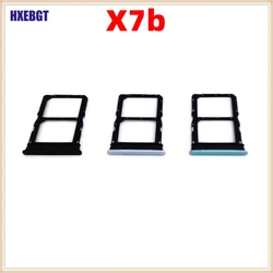 For Honor X7b CLK-LX1 LX2 LX3 Dual Sim Tray Sim Card Tray Holder Sim  Holder Replacement Parts