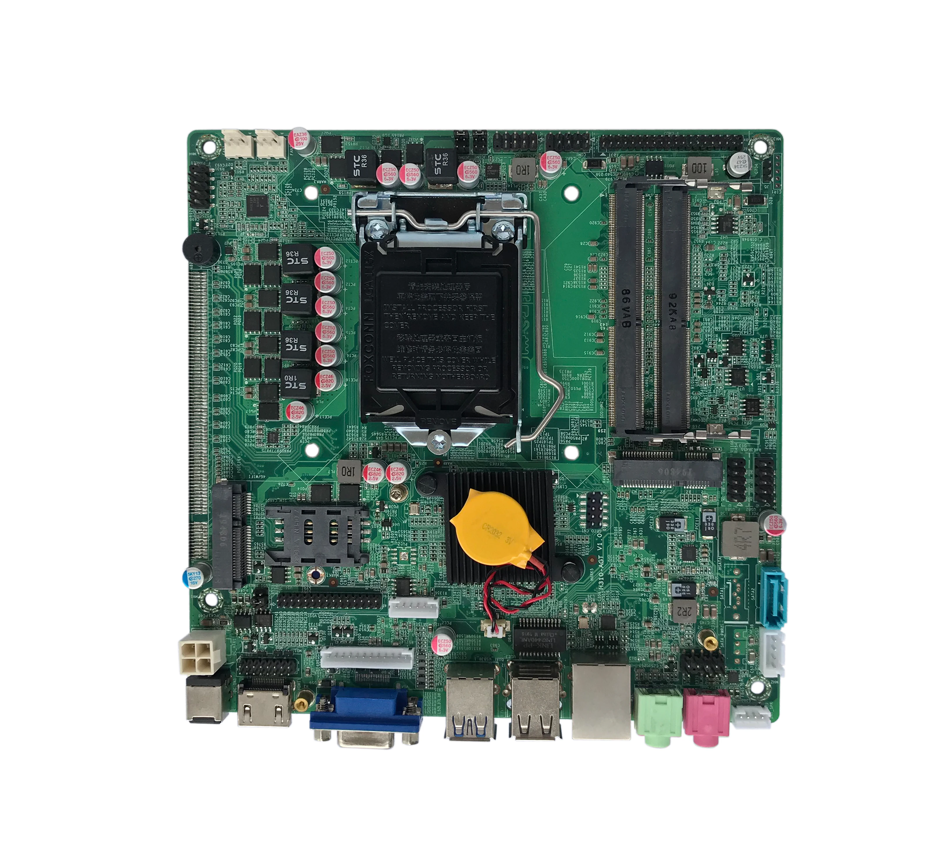 ELSKY Quad Core I5 8500 I7 8700 H310 Chipset USB 1HD-MI VGA DP OSWIN10 Linux COM RS232/485 DDR4 32GB SSD1TB Lga 1200 Motherboard