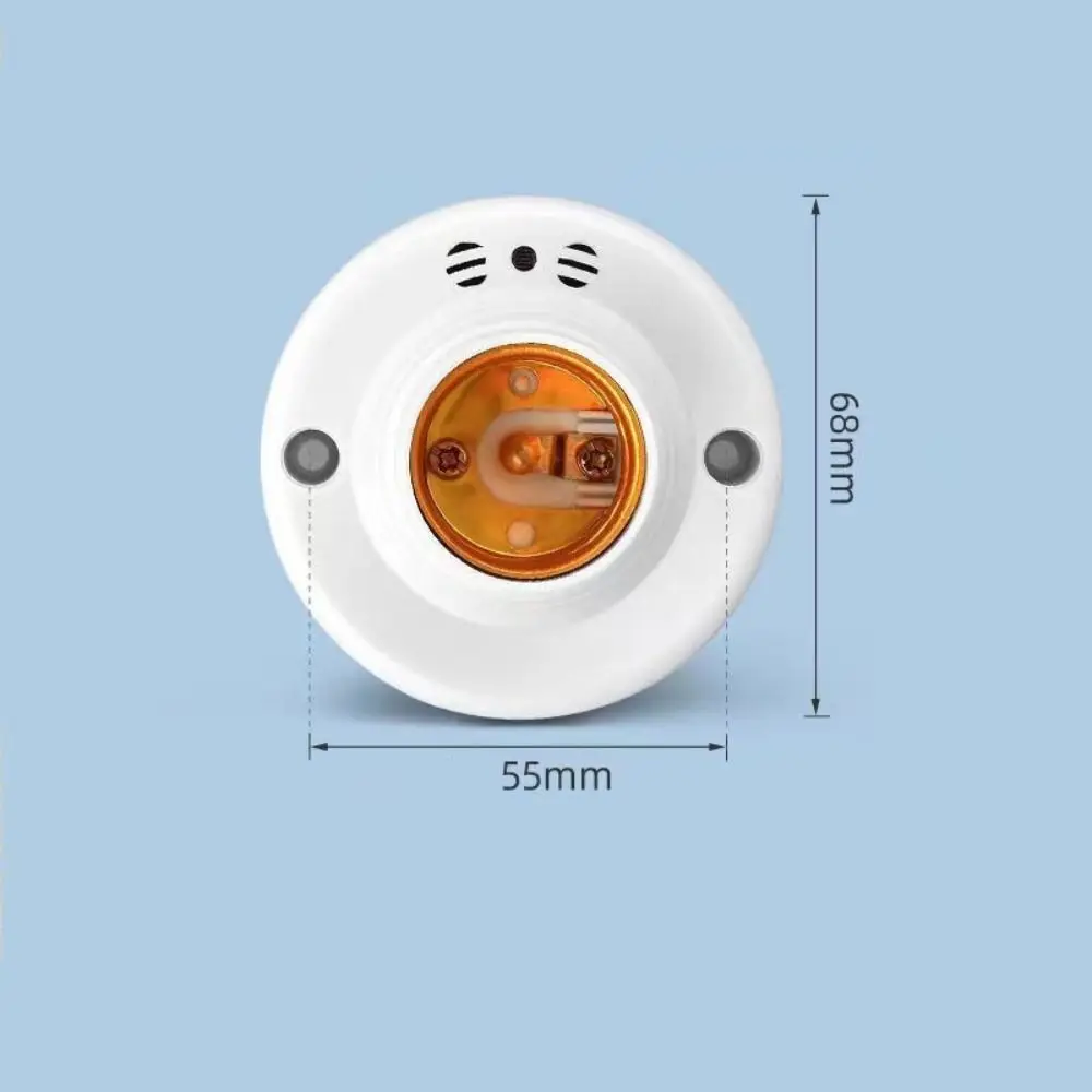 E27 śruba lampa z czujnikiem podstawa dźwięku sterowanie głosem przełącznik opóźnienia Adapter gniazdo elektryczne AC220V akcesoria oświetleniowe