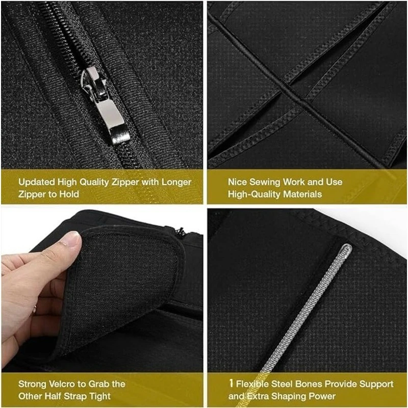 1pc Waist Trainer Slimming Body Shaper Fitness Belt Weight Loss Fat Burning Sport Girdle Sweat Trimmer Workout Shapewear - Image 3