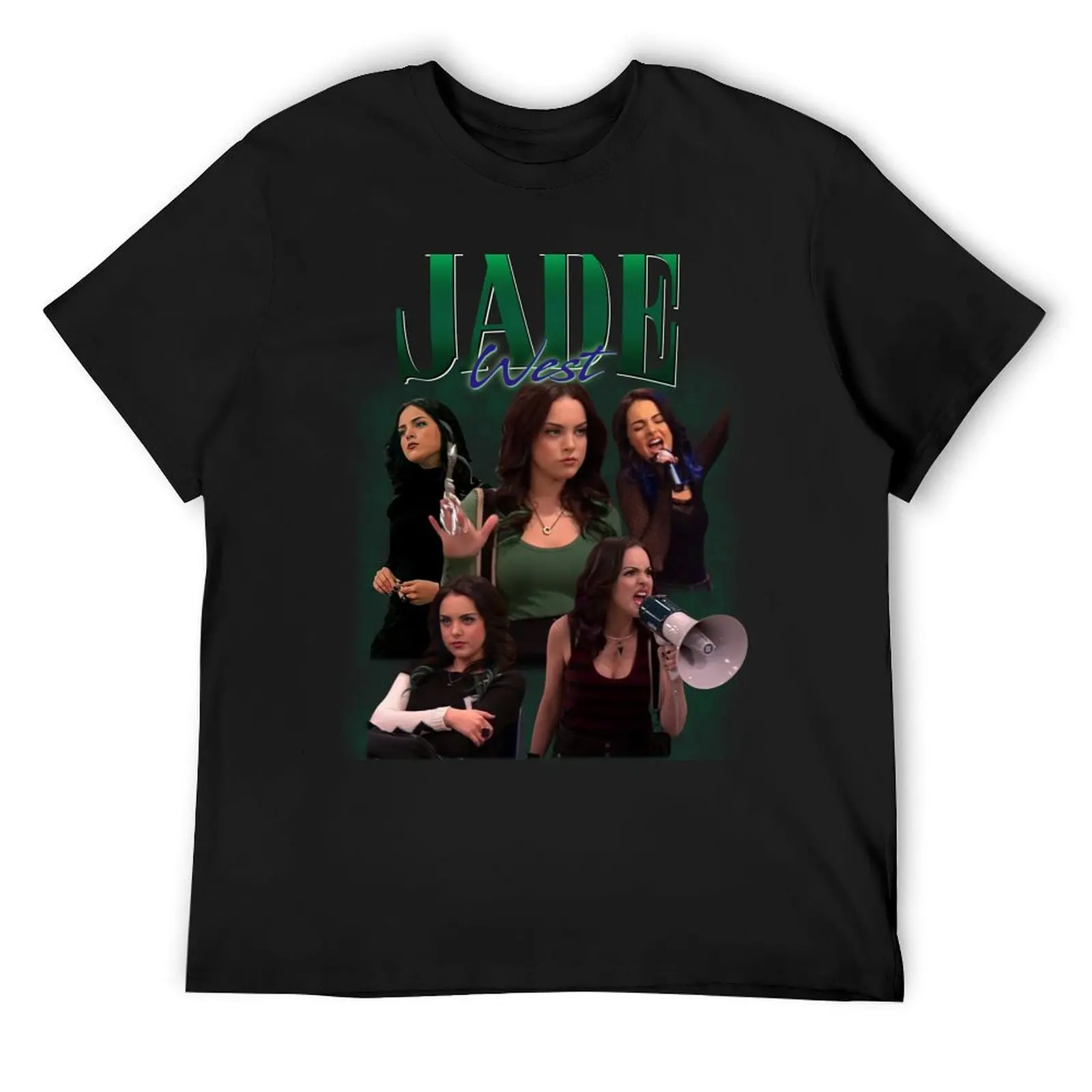 

Jade West Retro Homage Design T-Shirt man clothes valentines boutique clothes sports fans t shirts for men