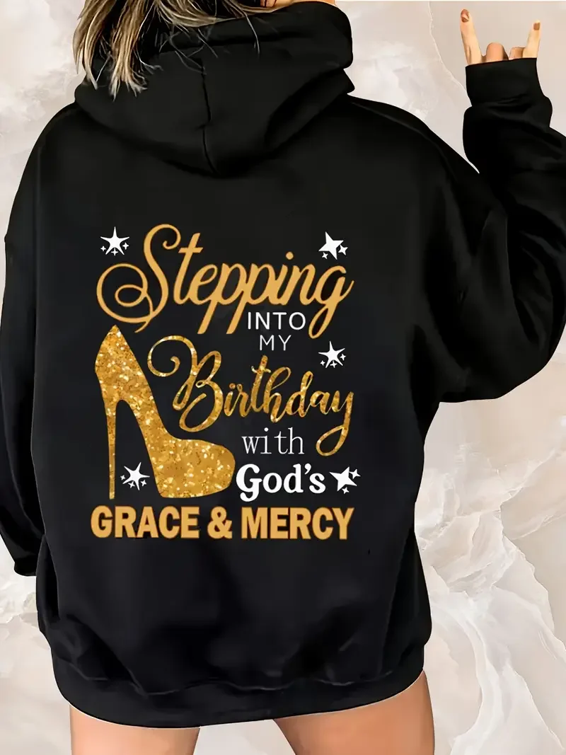 

Y2k Hoodies High Heels Pattern Sweatshirt Long Sleeve Pullover Women's Plus Size Hoodie Clothing 550g Super Soft And Comfortable