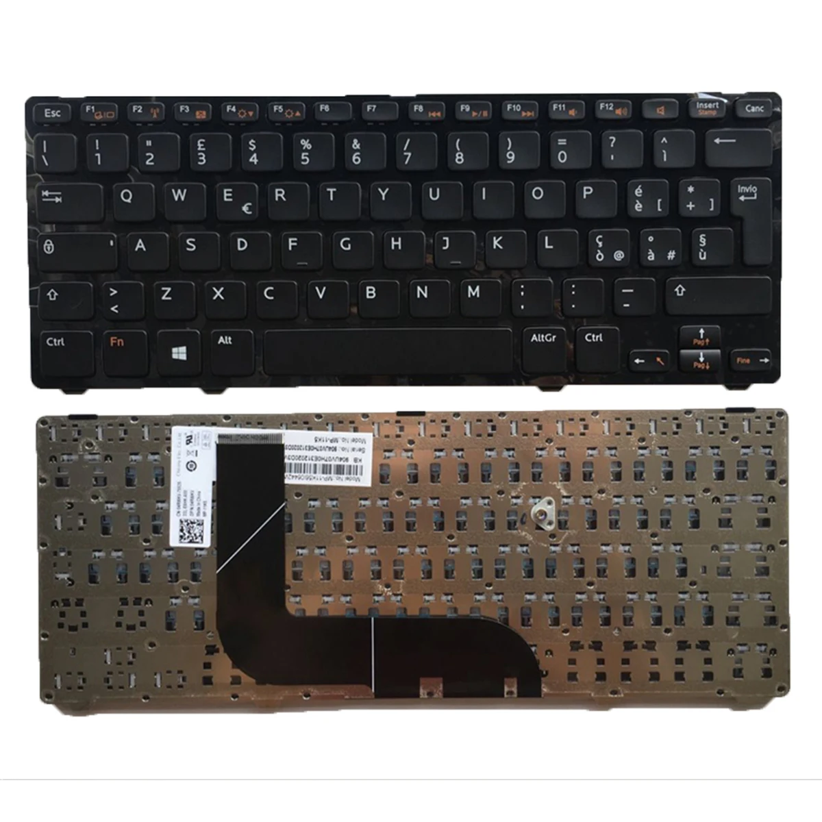 it Italy Keyboard for DELL 13Z-5323 5323 5423 Inspiron 1618l Vostro 3360 14z-5423 14Z-V3360 Black keyboard IT Layout