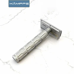 Kampfe CNC processing stainless steel safety polished  shaver Men's razor gifts women hair Manual double-edgedremoval