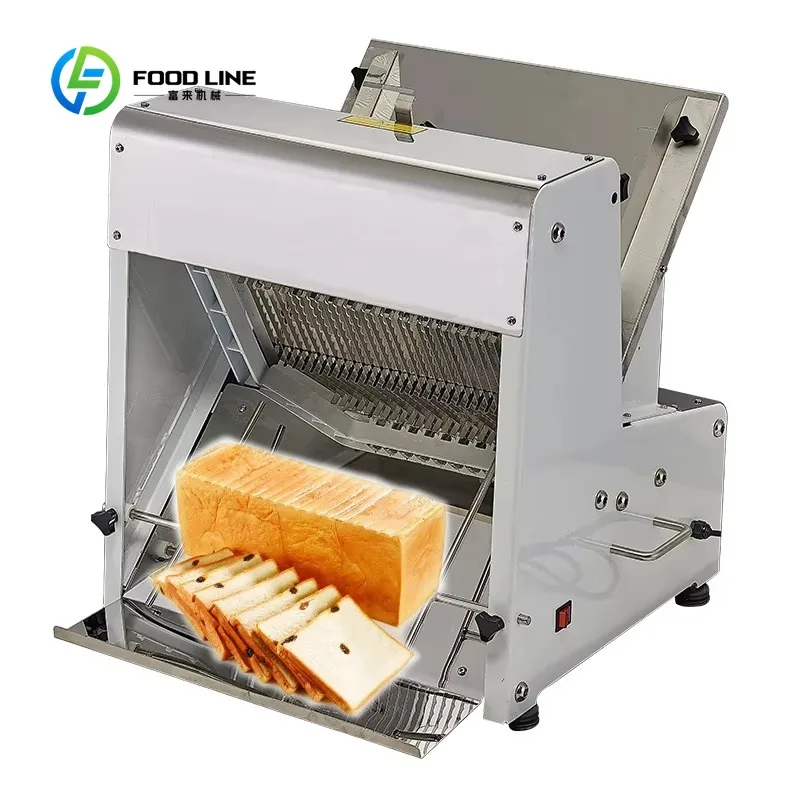Commercial Toast Slicing Machine Bread Cutter Equipment for Bakery Shop and Restaurant Use