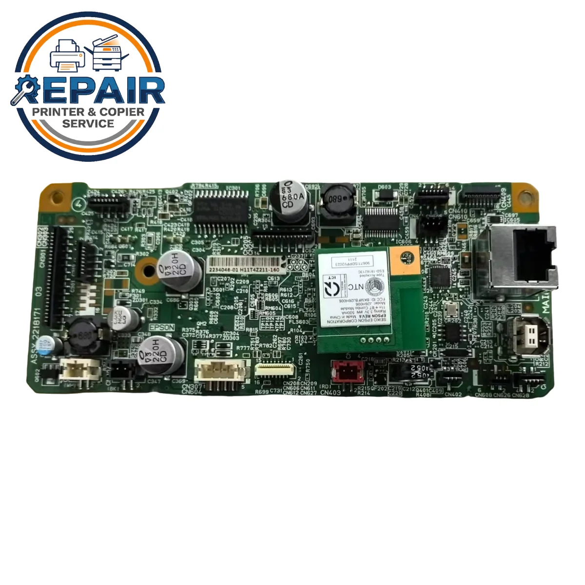 Original Motherboard Main Board for Epson L14150 with WiFi Card 100% Tested and Working Properly, 3-month Warranty.