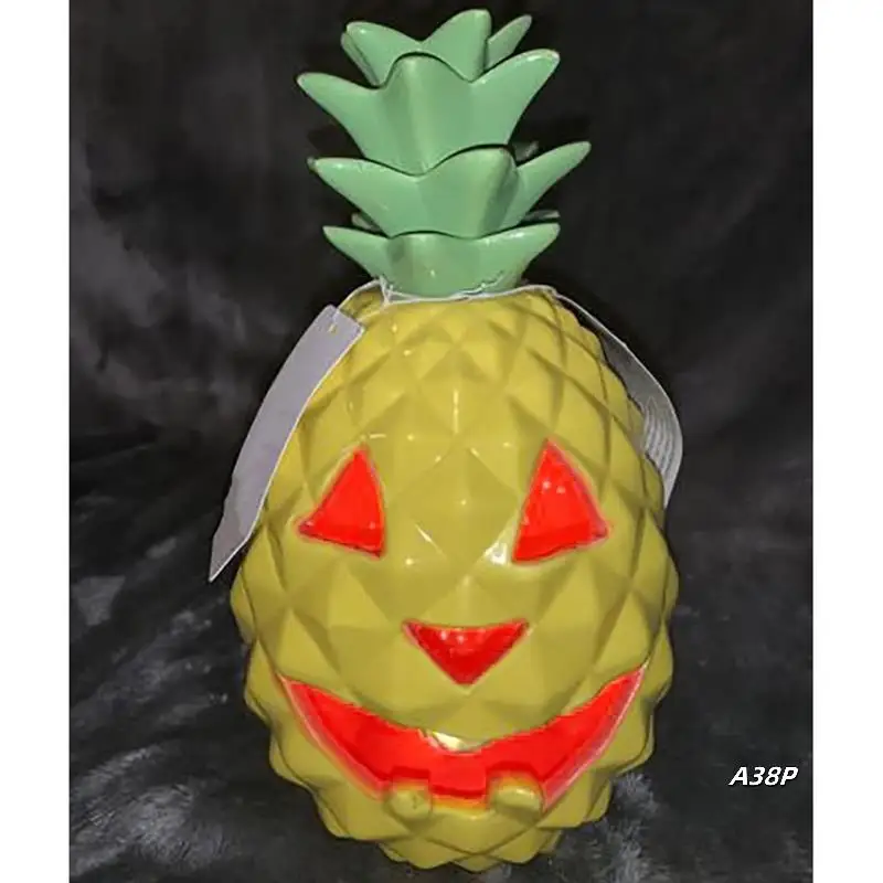 

Halloween Pineapple Light Decoration - Yellow Pineapple Lantern For Holiday Outdoor Indoor Decor And Beach Partyfun