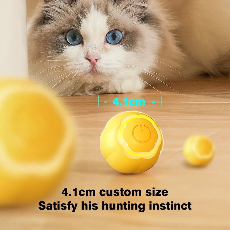 

USB Charging Pet Rolling Ball Cat and Small Dog Toy Balls Relaxing Self Hi Cats Stick Bite Resistant Products Pets Toys Supplies