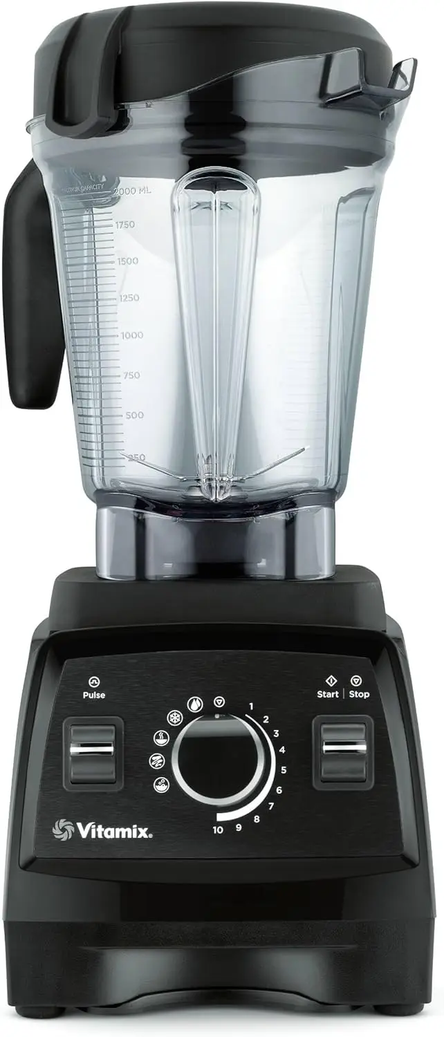 Series 750 Blender, Professional-Grade, 64 oz. Low-Profile Container, Black, Self-Cleaning - 1957