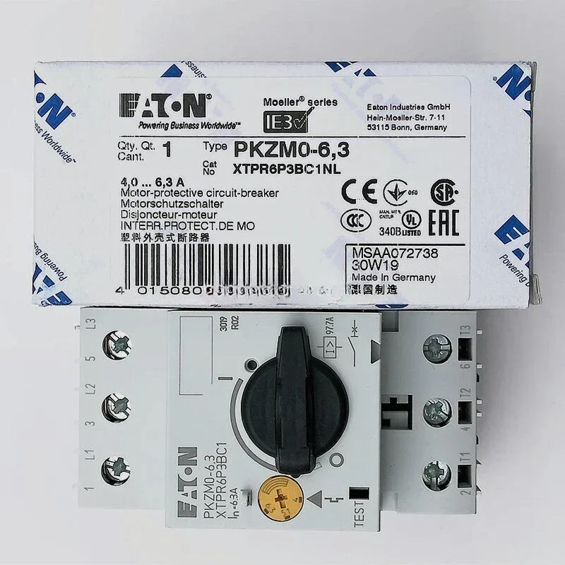 New EATON MOELLER PKZM0-6.3 Circuit Breaker PKZM06,3 Free Shipping