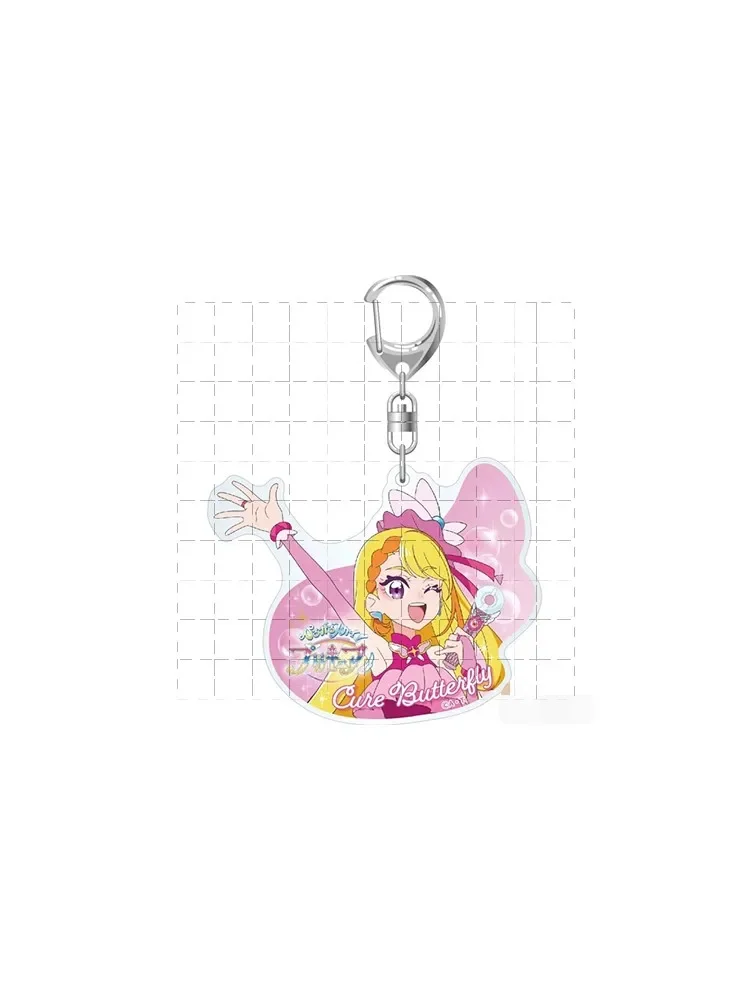 Anime Yukishiro Honoka Takenouchi Yoshimi Game Precure Pretty Cure Keychain Doll Acrylic Keyring Pendant for Gift