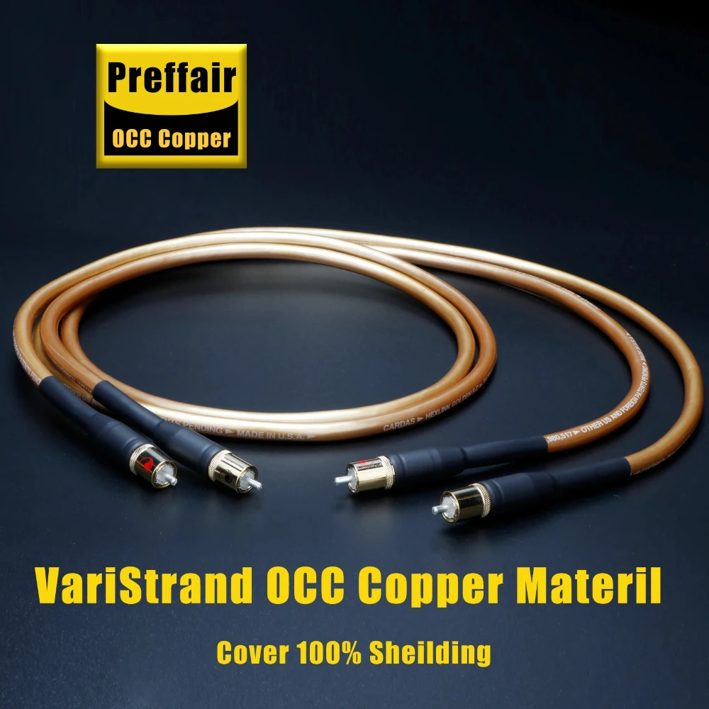 

Original CARDAS GOLDEN 5-C hifi 6N OCC Copper XLR RCA Audio Cable With Cardas Silver/Gold Plated Plug HIFI Audio RCA Cable