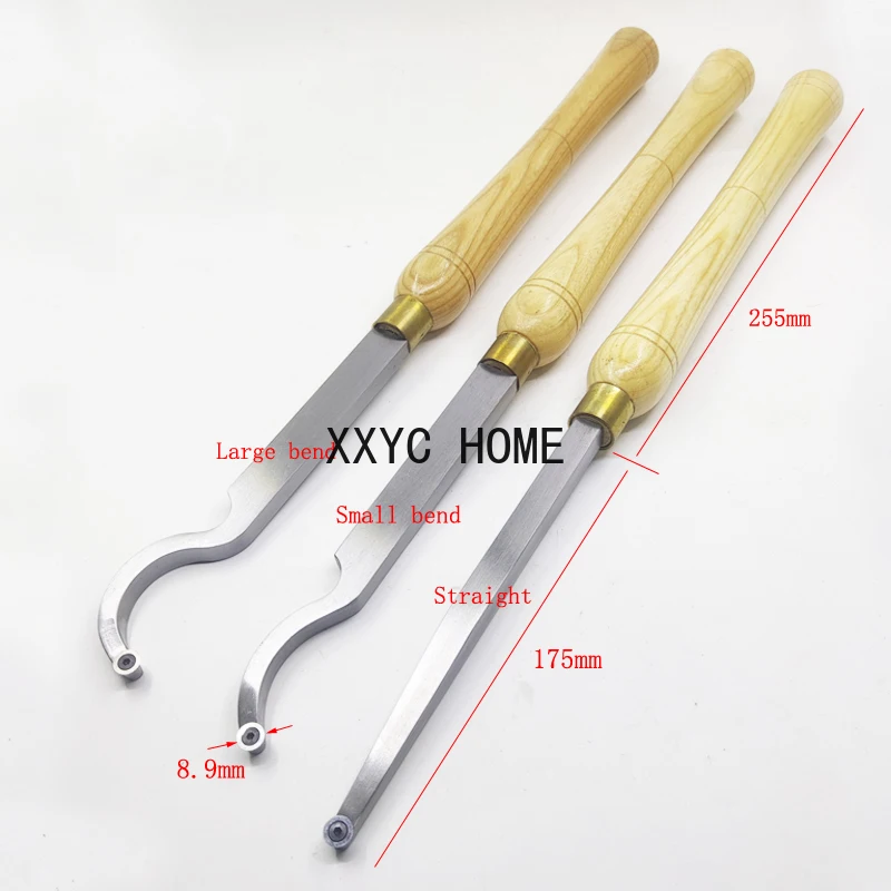 1PC Woodworking Tool  Wooden Handle Bowl Cutter Hollow Knife Replaceable 8.9mm Blade Wood Turning Tool