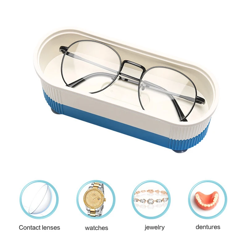 High-Frequency Ultrasonic Glasses Cleaner Machine Wireless Control Multi-Purpose Cleaning For Contact Lens Watch And Jewelry