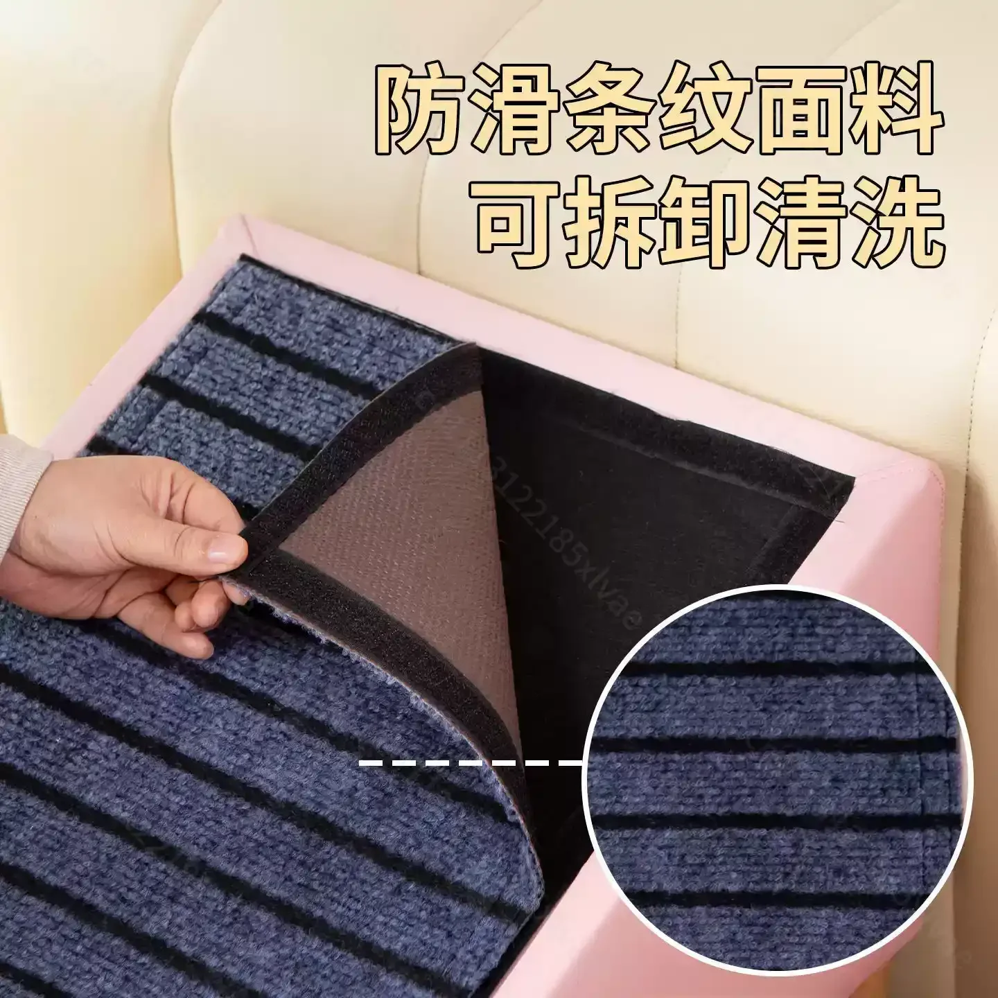 Multifunctional 2-in-1 Pet Stairs & Ramp, Foldable Wooden Dog Steps Footstool for Small Dogs Access