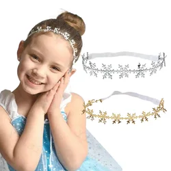 1PC New Christmas Hollow Snowflakes Baby Headbands Girl Elastic Hair Bands Hair Accessories Children Headwear Princess HairBands