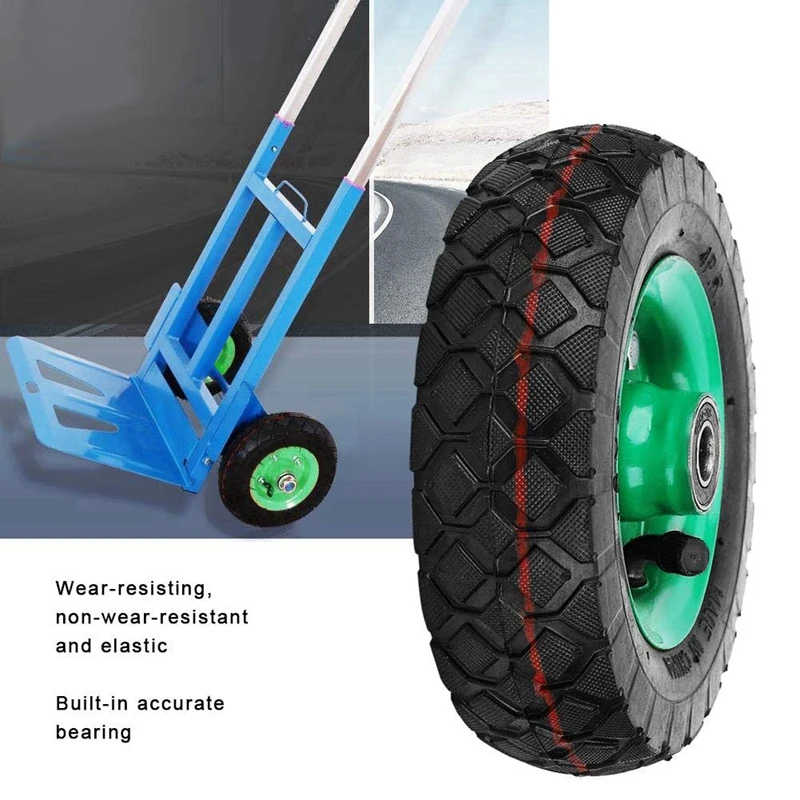 3X Inflatable Tire Wear-Resistant 6In Wheel 150Mm Tire Industrial Grade Cart Trolley Tyre Caster 250Kg 36Psi